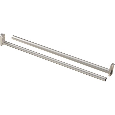 National Hardware 48-72 in. Satin Nickel Adjustable Closet Rod 112006